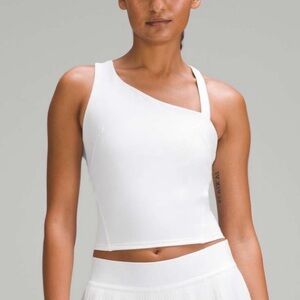 Lululemon Everlux Asymmetrical Tennis Tank Top White